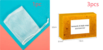Turmeric Soap Lemon Soap Kojic Acid Soap Ginger Handmade Cold Process Set