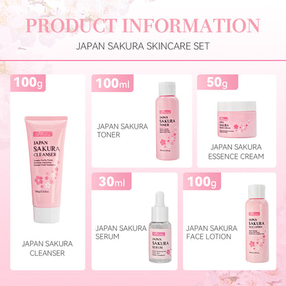 Facial Skin Care Set Face & Body Whitening Moisturizing Exfoliating Cleanser Toner Lotion Eye Cream Serum Skin Care Set