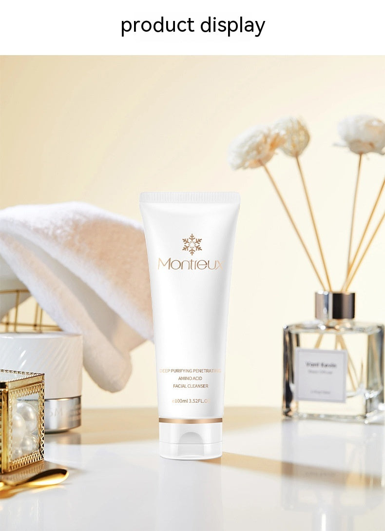 Camellia Amino Acid Oil Control Deep Cleansing Moisturizing Facial Cleanser Improve Pores Mild